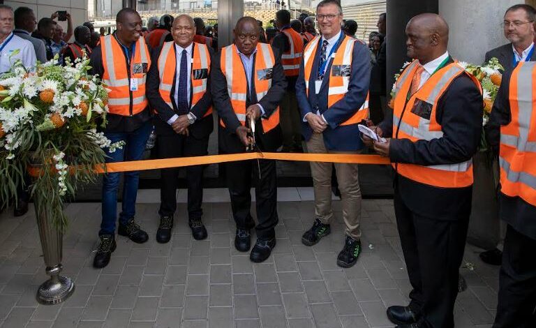 His Excellency President Cyril Ramaphosa opens Sandvik’s new Khomanani facility