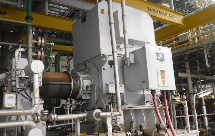 Large WEG motors assembled, commissioned on oil rigs