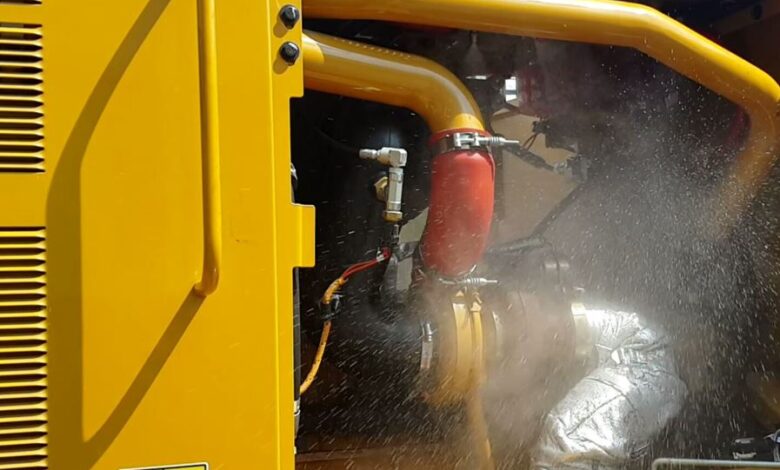 Fire detection and suppression for mining operations