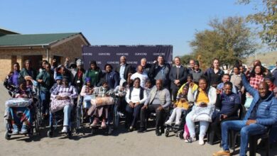 Glencore Ferroalloys donates wheelchairs to community members living with disabilities