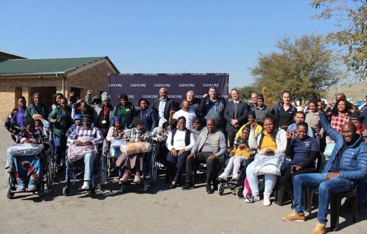 Glencore Ferroalloys donates wheelchairs to community members living with disabilities