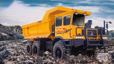 Award winning mining dump trucks