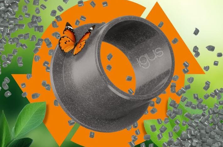 Tough recycled polymer bearing