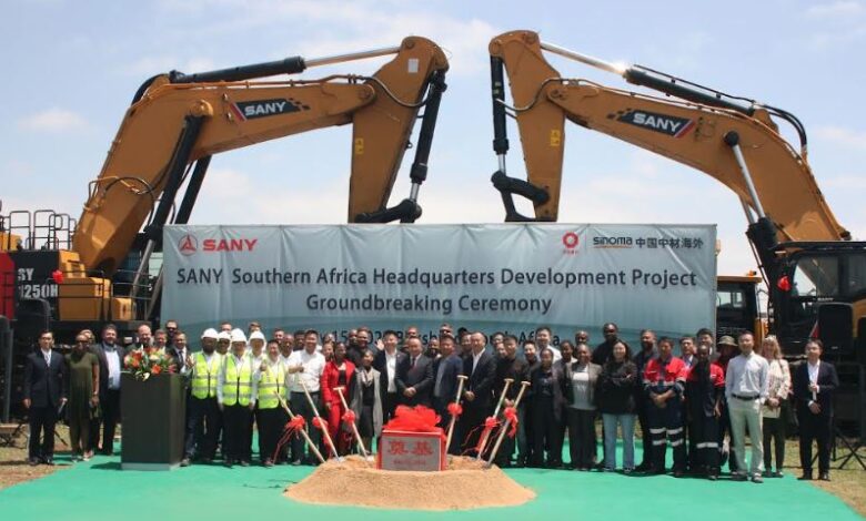 SANY Southern Africa breaks new ground with R300M headquarters mega project
