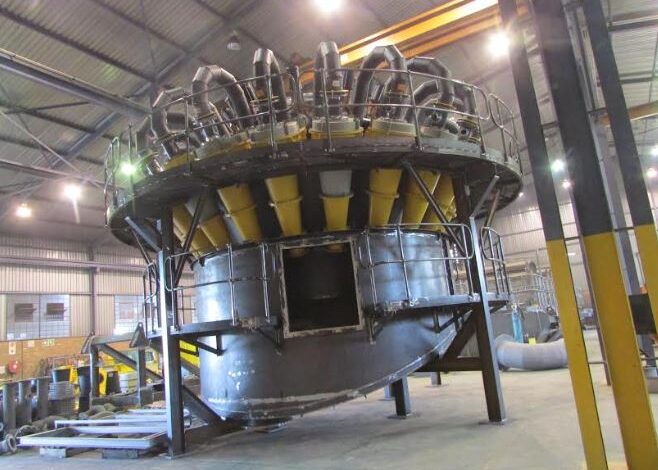 Large 20-way Cavex® hydrocyclones cluster for gold project in West Africa