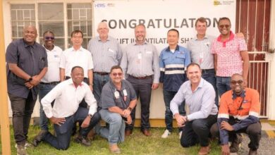 Pioneering vent shaft at Palabora holes out safely at 1,200 metres