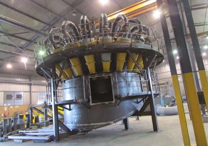Large 20-way Cavex® hydrocyclone cluster for gold project in West Africa