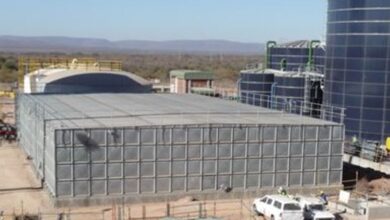 Water storage tanks for mining projects