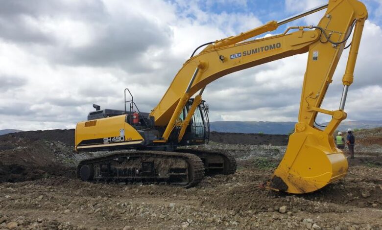 Sumitomo excavators for mining and quarrying applications