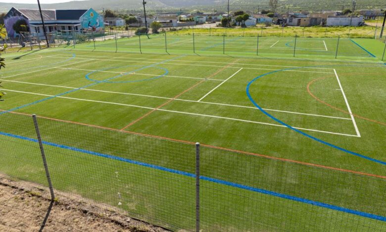 AfriSam constructs multipurpose courts at Diazville Primary School, empowering learners through sports
