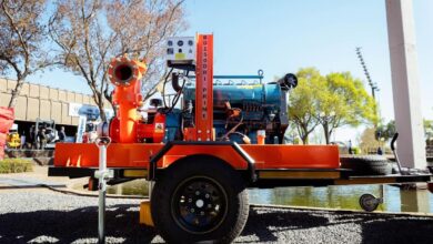 Power-packed Godwin BD150 dewatering pump